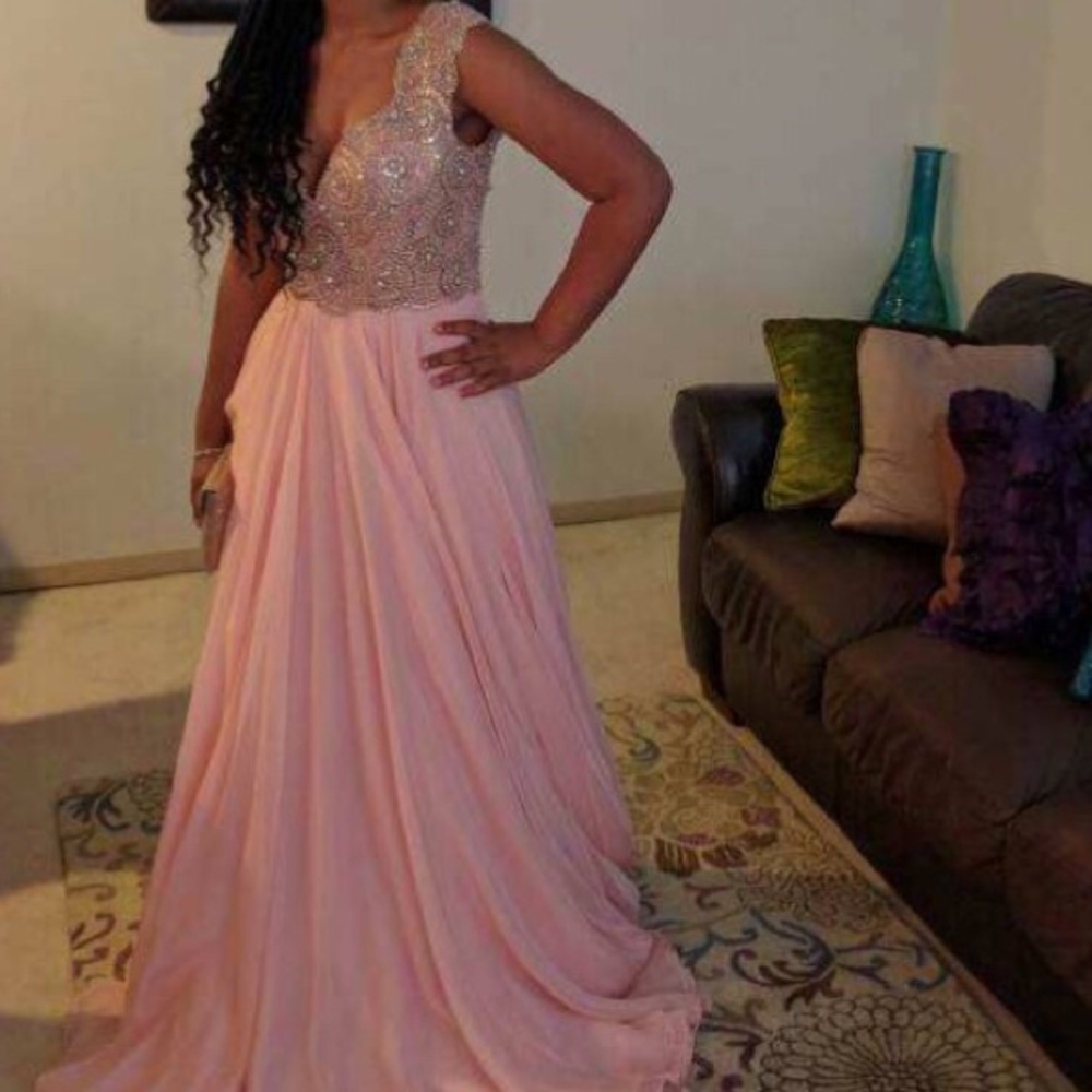Mac Duggal Prom Dress, Blush Pink